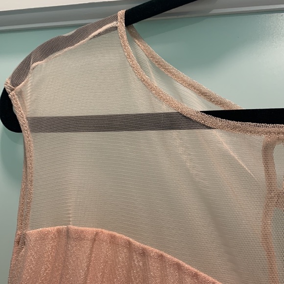 Shimmering pleated party dress dust pink salmonVal’s from Turkey - Picture 5 of 12